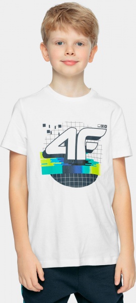 Футболка 4F HJZ21-JTSM003-10S р.134 белый