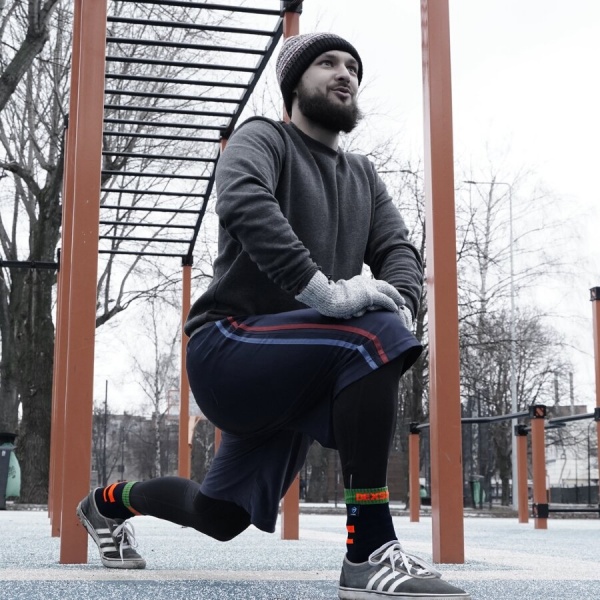 Шкарпетки Dexshell водонепроникні Running, p-p М, з помаранчевими смугами DS645BORM р.39-42 [019] Black