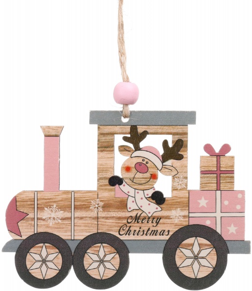 Декорація-підвіска рожева 8х1х10 см DH8047810 