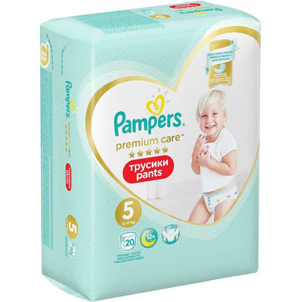 Підгузки-трусики Pampers Premium Care Pants Junior 5 12-17 кг 20 шт.