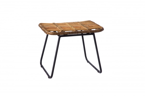 Кресло ротанговое Cruzo + табурет Конни 82x78x100 см натуральный 