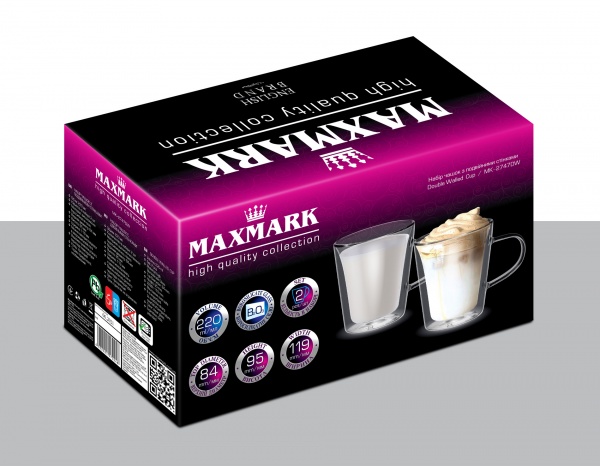 Набор чашек Cone 220 мл 2 шт. MK-2747DW Maxmark