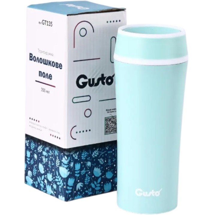 Термокружка Gusto Термочашка Gusto Васильковое поле 350 мл