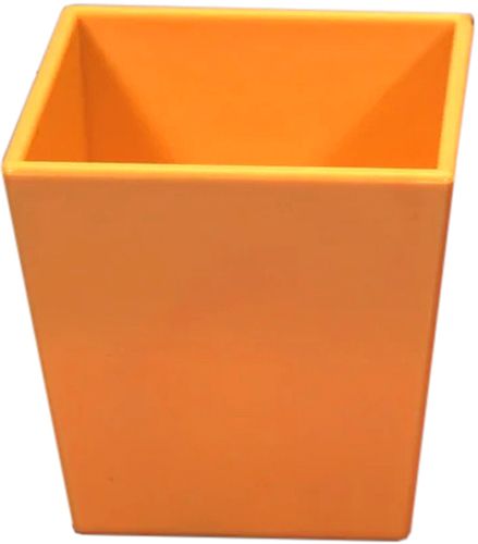 Кашпо Оранжерея для кактусов и суккулентов «Квадрат» квадратный 0,4л оранжевый 