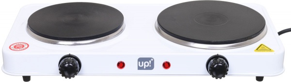 Плита электрическая настольная UP! (Underprice) UpWI-2P-1,0/1,5-W белая 