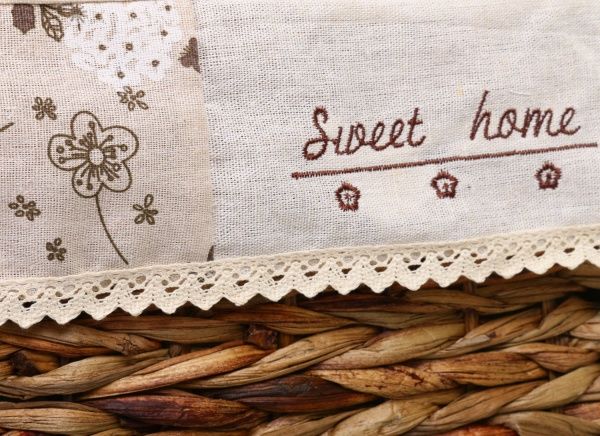 Кошик плетений Tony Bridge Basket з текстилем 36х26х44 см XTA19-61AB-2 