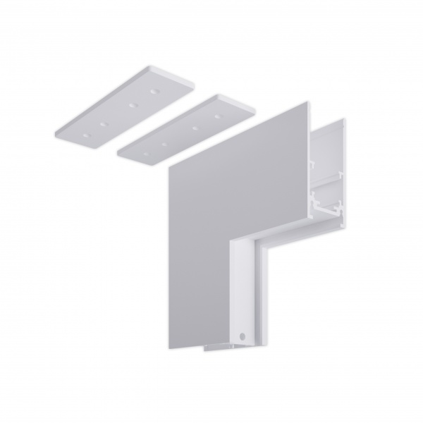 Соединитель угловой Hopfen внутренний 005 для шинопровода магнитного белый 365734 