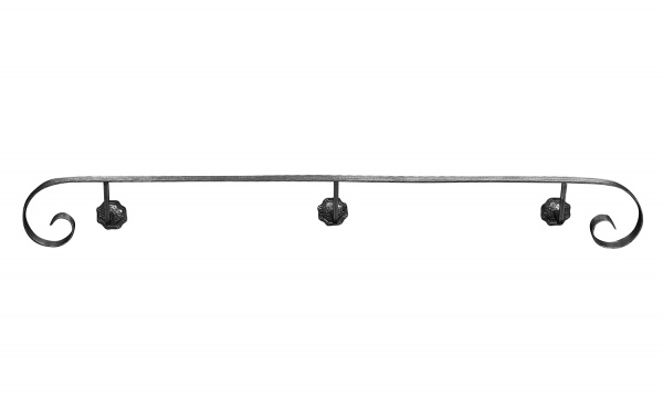 Кований поручень пристінний 89/2 1500 мм