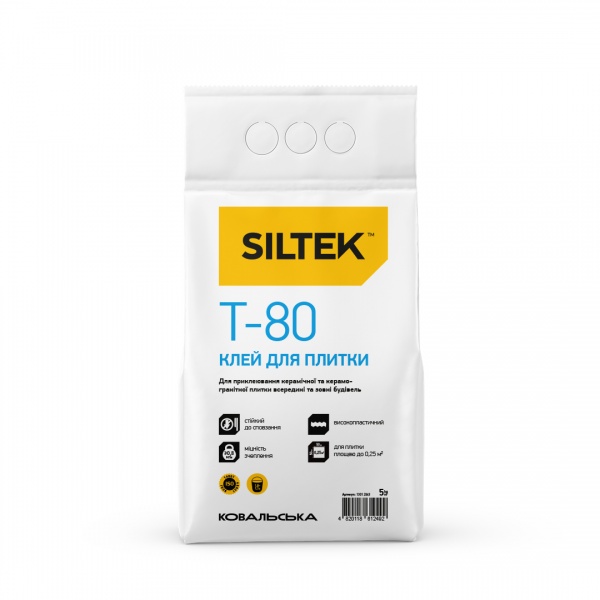 Клей для плитки Siltek T-80 