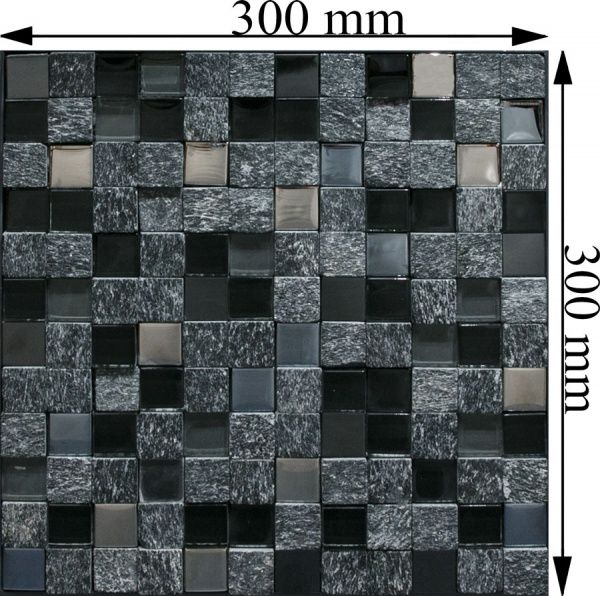 Плитка Intermatex Cubik Black 30x30 