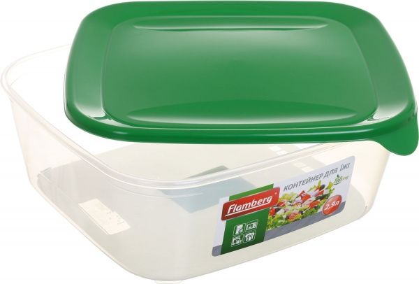 Контейнер харчовий 2,9 л зелений Flamberg