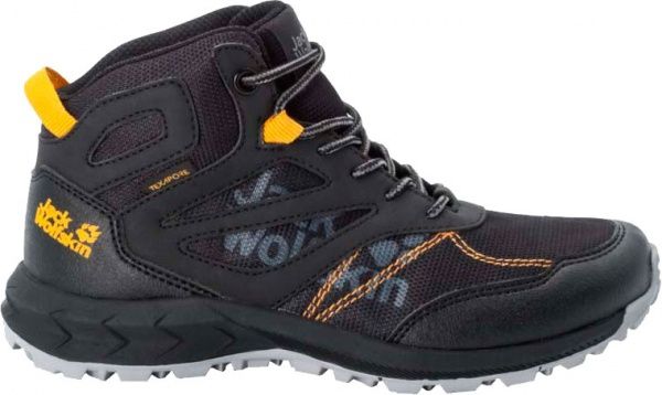 Черевики Jack Wolfskin WOODLAND TEXAPORE MID K 4042151-6055 р. EUR 31 чорнийжовтий