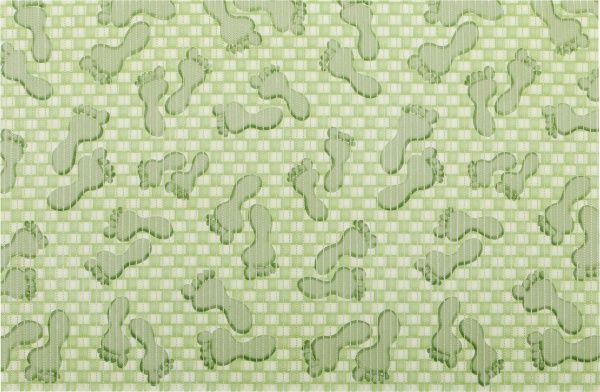 Килимок для ванної кімнати Oncu grup Декомарін ПВХ ASSORTI 65х100 (1000003009) зелений