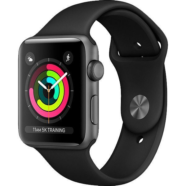 Смарт-часы Apple Watch Series 3 GPS 42mm space grey (MTF32FS/A) 