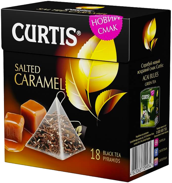 Чай чорний Curtis Salted Caramel (4823063709934) 18 шт. 