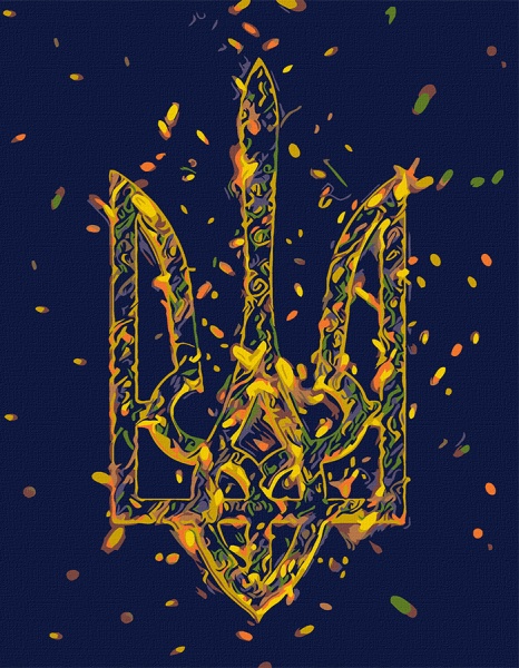 Картина за номерами Символ незламності 35x45 см Rosa Start 