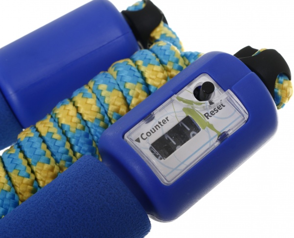 Скакалка MaxxPro kids з лічильником 210 см гумові ручки в асортименті MX0306455