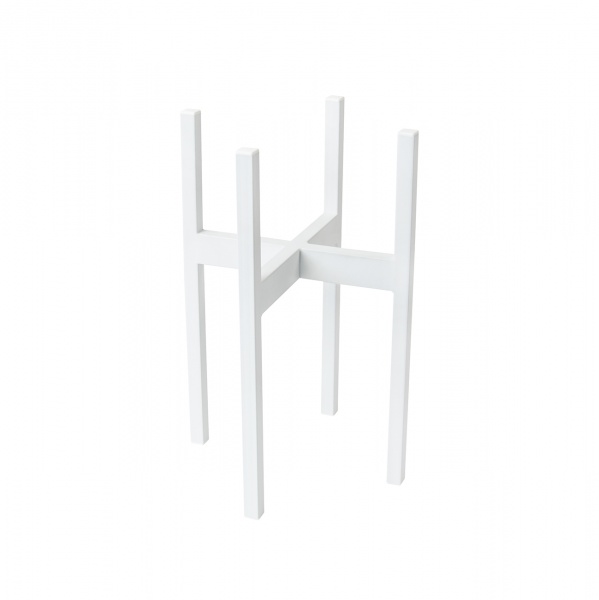 Подставка для цветов Vitan Альба d 250 мм 29,5х29,5x45 см белый 