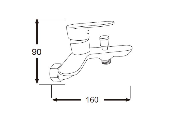 Змішувач для ванни Mixxen ANCONA MXXI0707