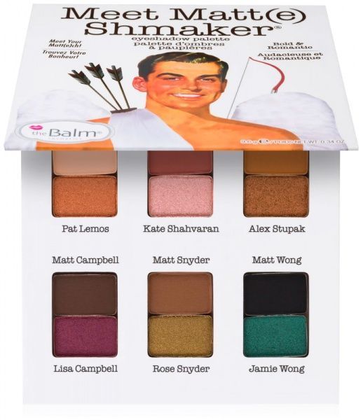 Тіні для повік theBalm Palettes Meet Matt(e) Shmaker різнокольоровий 9,6 г