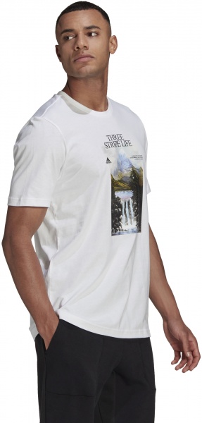 Футболка Adidas MOUNTAIN TEE M GN6851 р.M білий