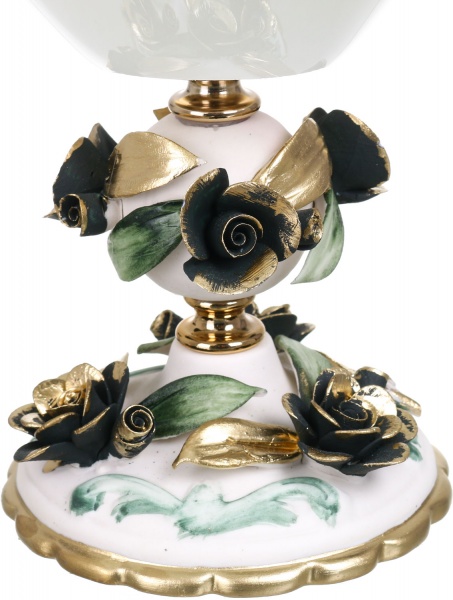 Фруктовница белая MURANO QUADRO 30 PISELLO 30X30X24 White cristal