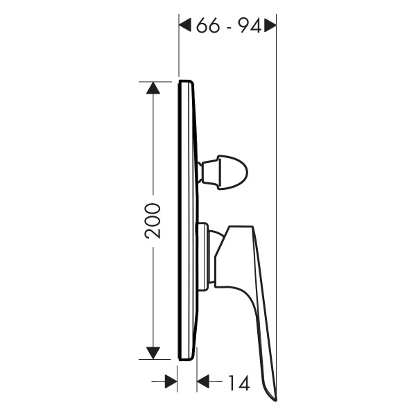 Смеситель для ванны Hansgrohe Logis E 71408000 хром