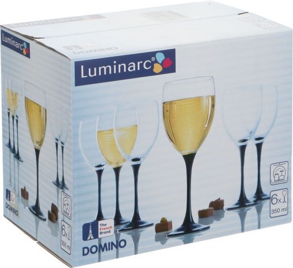 Набор бокалов для красного вина Domino 360 мл 6 шт. Luminarc