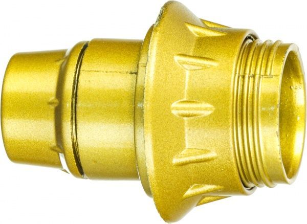 Патрон електричний Electraline E14 пластик золотий 71134