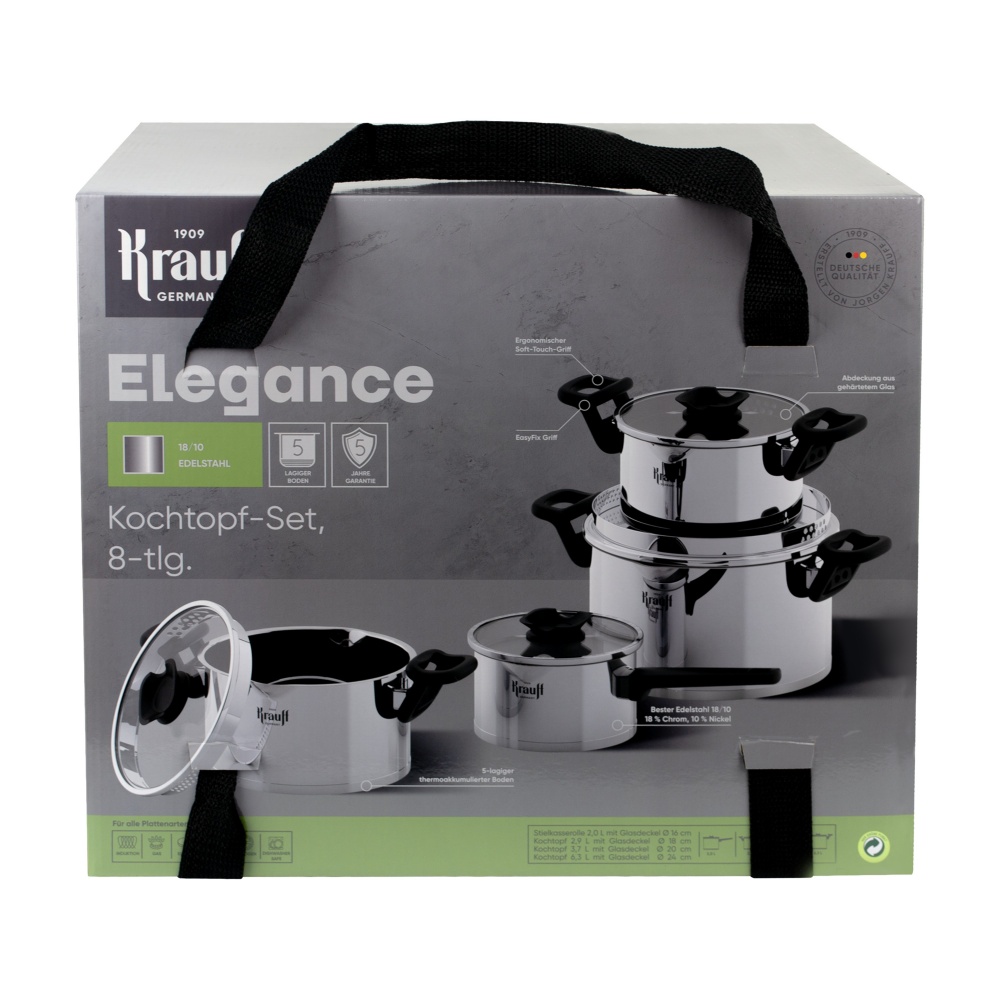 Набор кастрюль Krauff Elegance 8 предметов 26-247-026