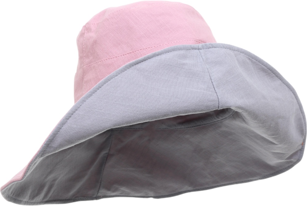 Шляпа с длинными полями Luna Becky one size серо-розовый