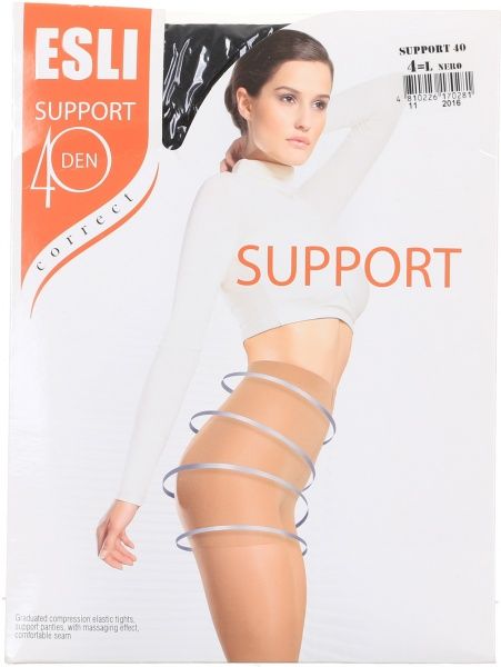 Колготки женские Conte Support 40 den р. 4 черный 1 шт. 