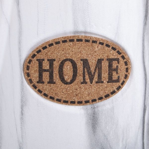 Кашпо керамическое Marble 16х16х23 см белый