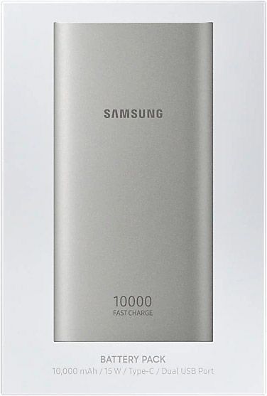Внешний аккумулятор (Powerbank) Samsung 10000 mAh silver (EB-P1100CSRGRU)