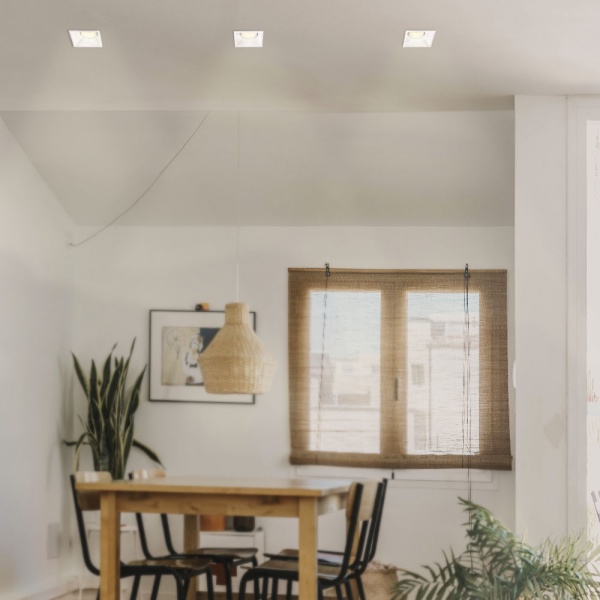 Світильник точковий Videx врізний квадрат Білий VL-SPF09S-W GU10 білий 27146 