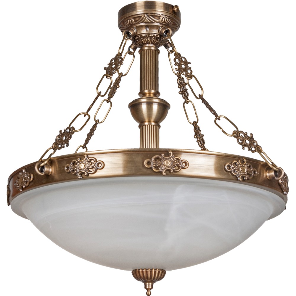 Люстра подвесная Фабрика Світла 4x8 Вт E14 античная бронза/патина