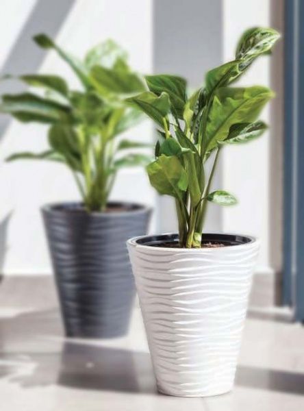 Горщик пластиковий Form Plastic Сахара-40 круглий 32л білий (2722-011) 