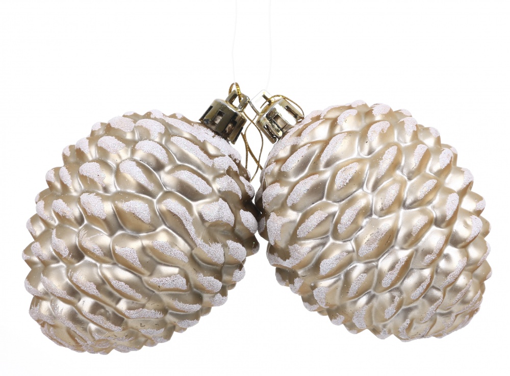 Набор подвесок 2 шт шишка 2 цвета в ассортименте 7 см EPI-No.17-CN