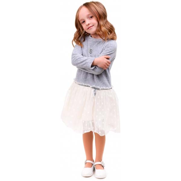 Сукня Sasha 4746 р.128 сірий/молочний