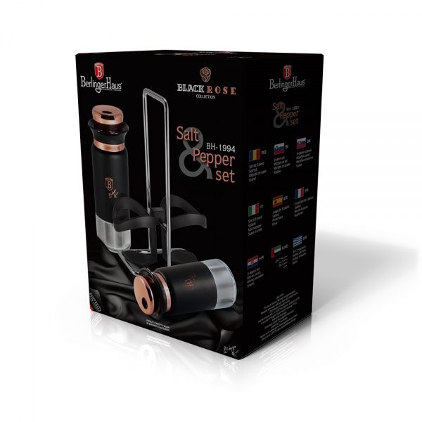 Набір для солі та перцю BLACK ROSE Collection 3 предмета BH 1994 Berlinger