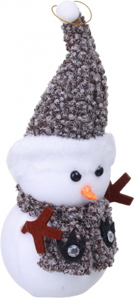 Підвіска Сніговик пінопласт мікс 4 види 14 см 