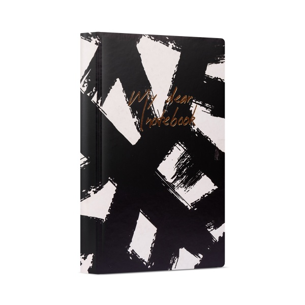 Щоденник недатований чорний із білим YES Perfectly A5 2022