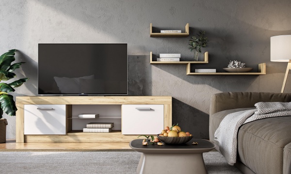 Набір полиць Грейд Делфа 800x118x252 мм дуб крафт золотий 