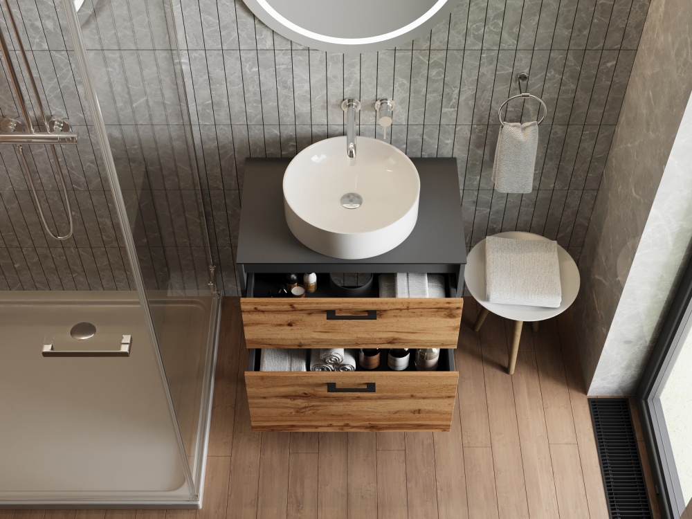 Стільниця ЮВЕНТА Afina антрацит VT НPL-60 Антр.