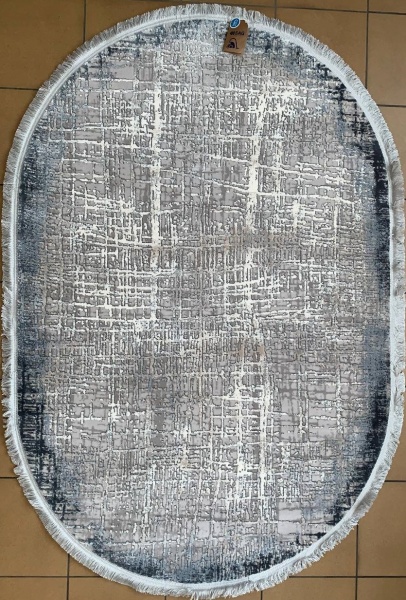 Килим SAG GILAMLARI Therapy 6854 овал 2x3 м Grey/Grey 