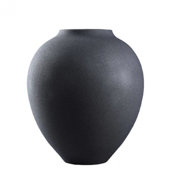 Ваза керамічна Nana ceramics Велеса 28 см чорний муар 