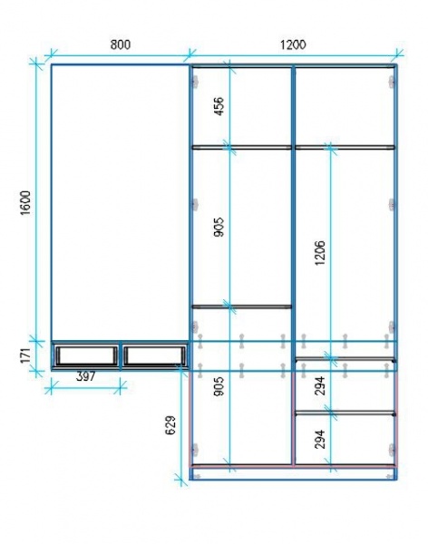 Шафа Світ Меблів Ravena дуб артізан 