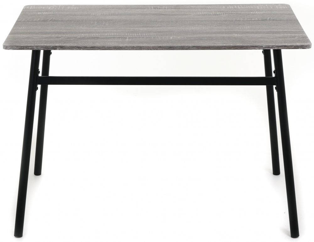 Комплект Minimal стіл 110х70х75 см + 4 стільці 38х45х80 см дуб сонома трюфель/черный