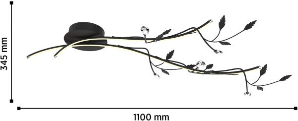 Люстра світлодіодна Blitz 17053-42 20 Вт чорний 