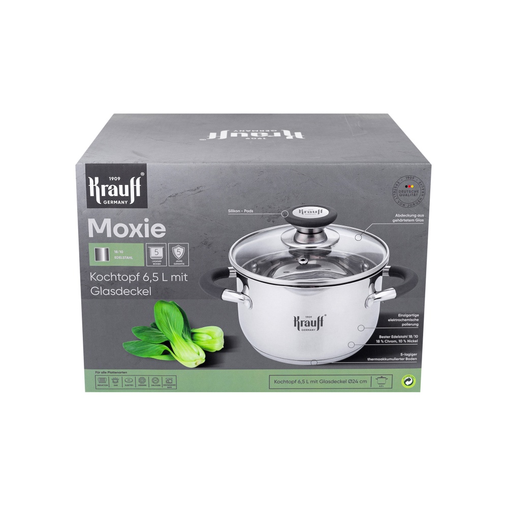 Кастрюля с крышкой Krauff Moxie 24 см 6,5 л 26-238-081